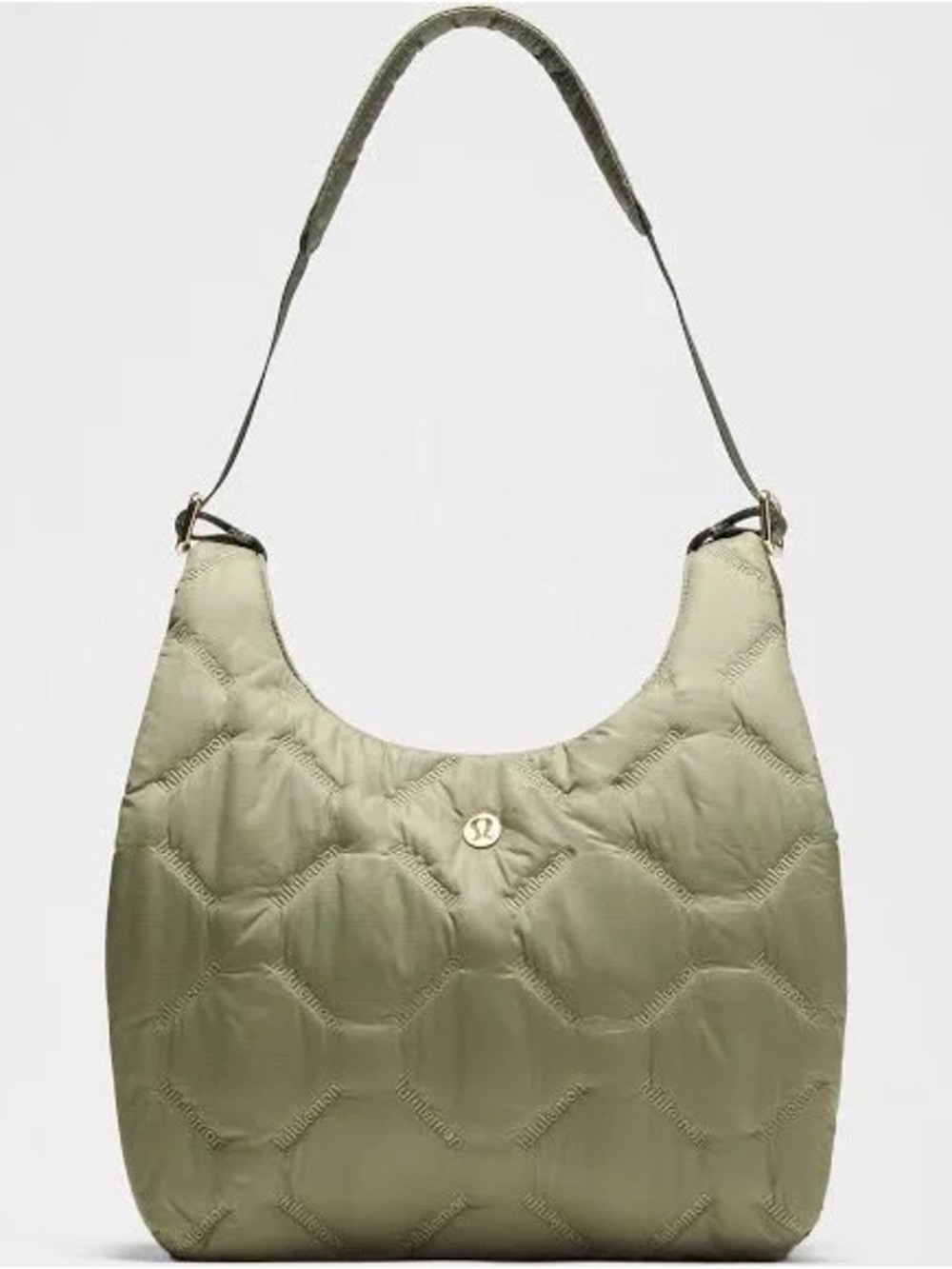 lululemon athletica Quilted Olive Shoulder Hobo Bag